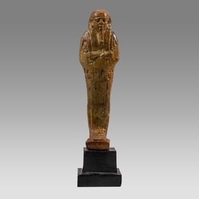 ANCIENT Egyptian Faience Ushabti Late Period, ca. 700-30 B.C.