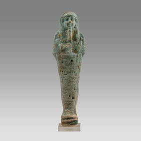 ANCIENT Egyptian Faience Ushabti Late Period, ca. 700-30 B.C.