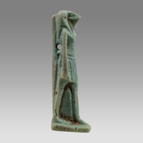 Ancient Egyptian Faience Amulet of Thoth c.663-525 BC.
