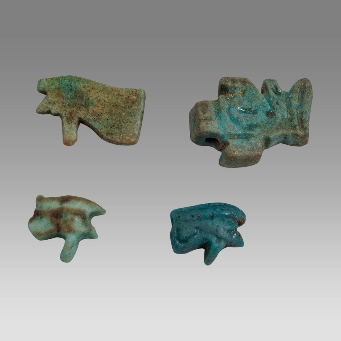 Lot of Ancient Egyptian Eye Of Horus Amulets c.663-300 BC.(4) (1 of 2)