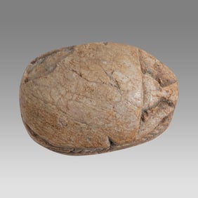 Ancient Egyptian Steatite Stone Scarab c.1500-1100 BCE.