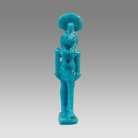 Ancient Egyptian Faience Amulet of Horus c.663-525 BC.
