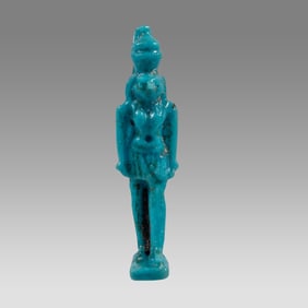 Ancient Egyptian Faience Amulet of Horus c.663-525 BC.