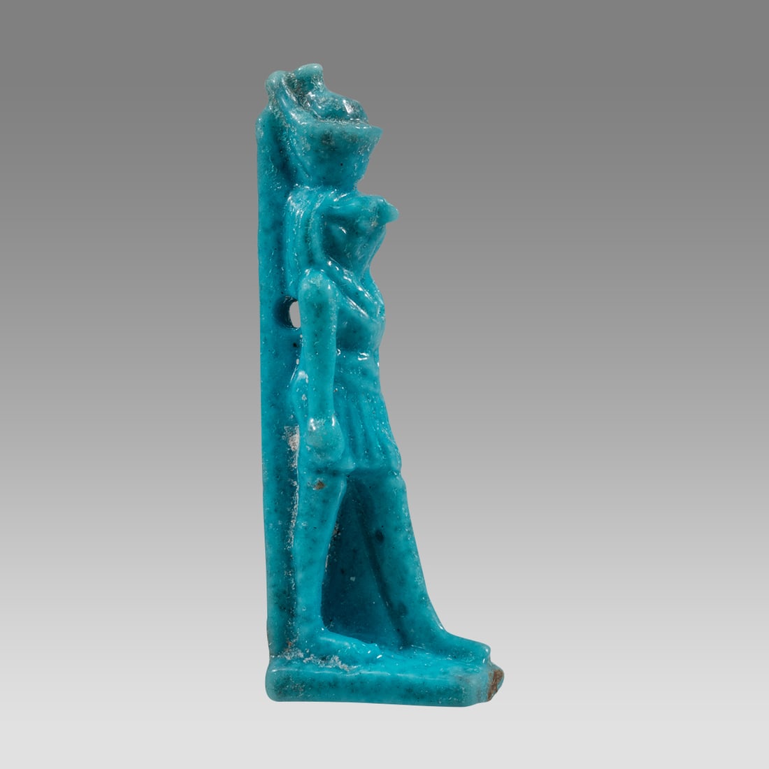 Ancient Egyptian Faience Amulet of Horus c.663-525 BC. (1 of 2)