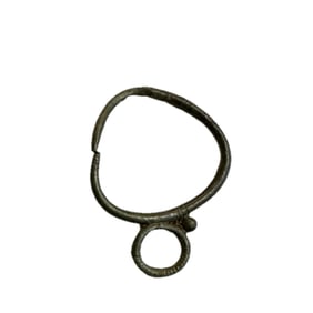 Ancient Greco-Roman Silver Earring With Loop c.4th-1st century BC.