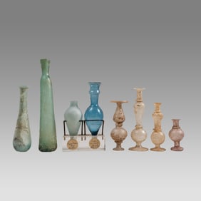 Ancient Glass Group Lot of 8 pieces, likely all from Egypt