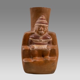 Moche Style of, Stepped Vessel.