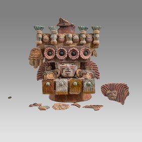 Teotihuacan Incensario Lid, Pastiche.