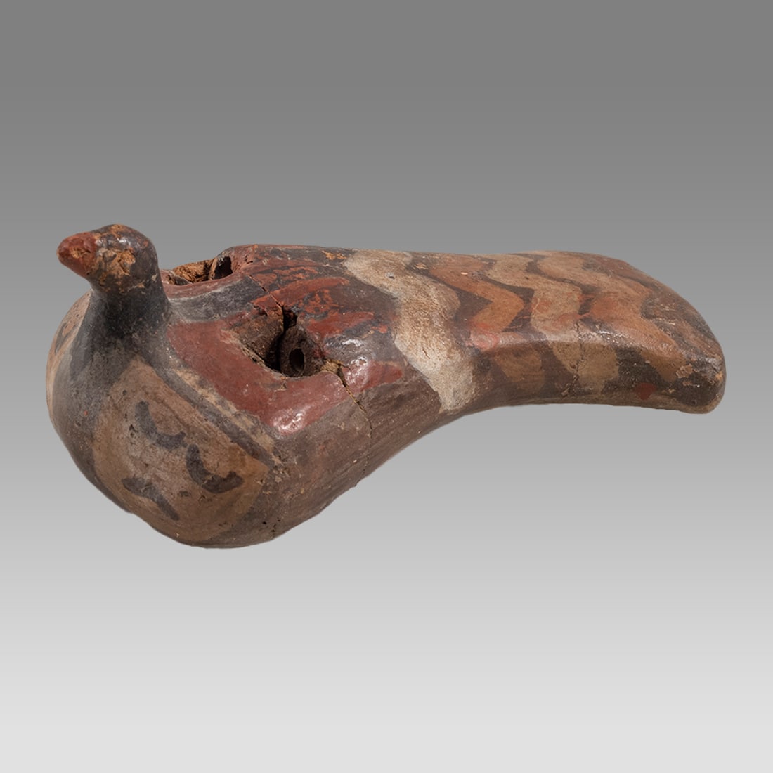 Nazca Pottery Bird Whistle. (1 of 3)