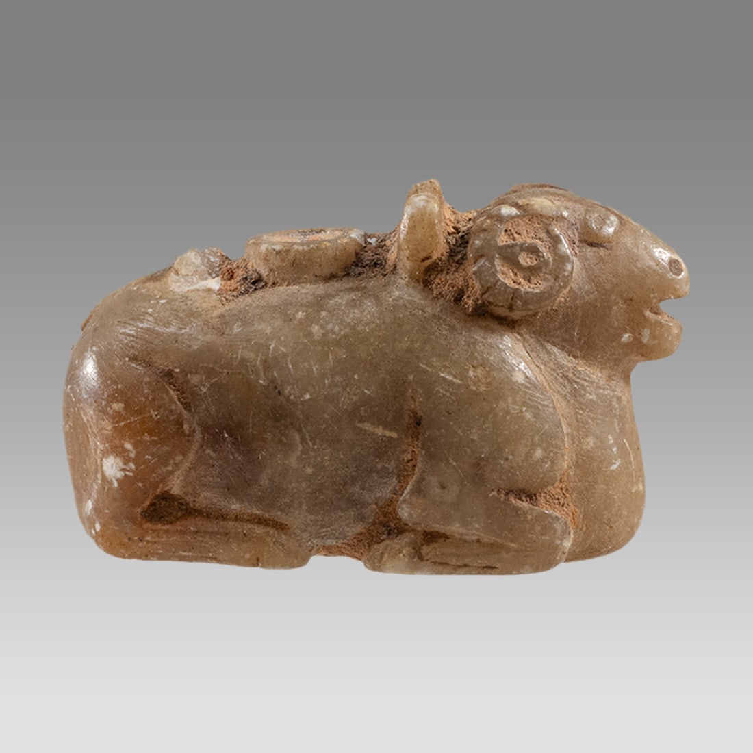 Sumerian Stone Ram Amulet Ca. 1st millennium B.C. (1 of 2)
