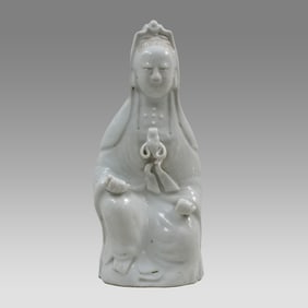 Blanc-de-Chine Figure of Kwan Yin China., Ca. 19th century.