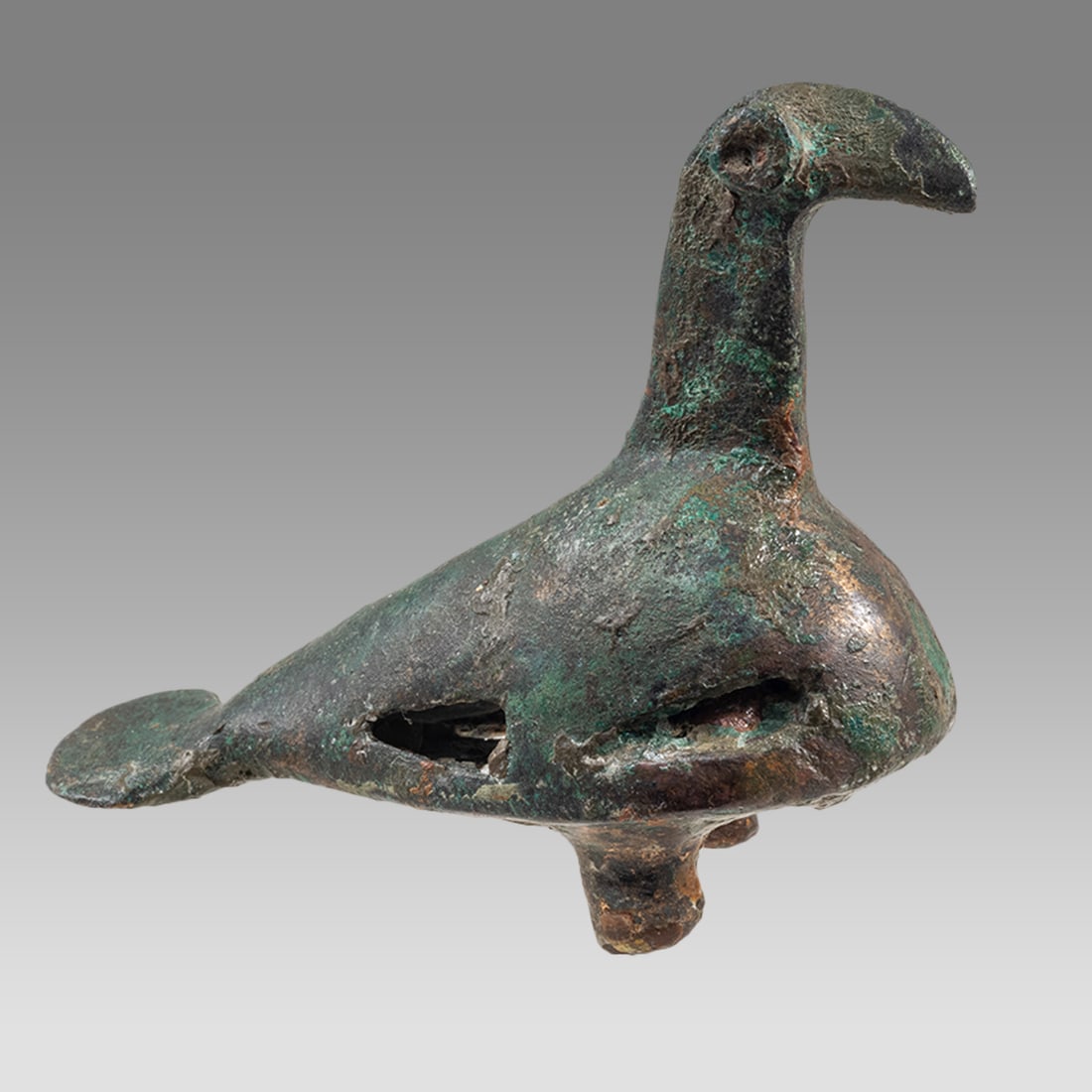 Ancient Near Eastern Byzantine or Islamic Bronze Bird Ca. 6th-8th century A.D. (1 of 3)