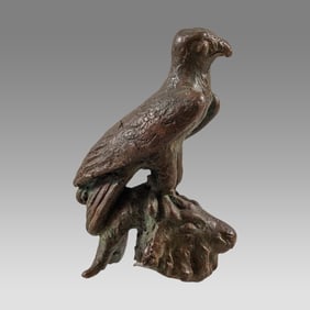 Roman Style Bronze Eagle. Size 2-1/2 inches High.
