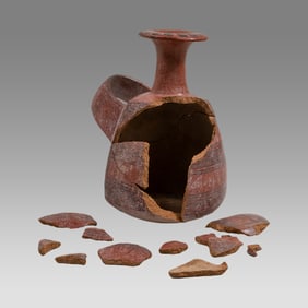 Damaged Inca Pottery Vessel Ca. 1400-1532 A.D.