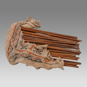 Chancay Textile and Reed Artifact Ca. 800-1200 A.D.