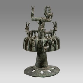Luristan Style Bronze Finial.