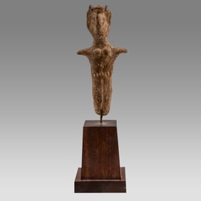 Mesopotamian Style Pottery Idol Figure.