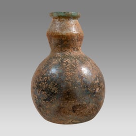 Ancient Roman Glass Bottle Ca. 2nd-3rd century A.D.
