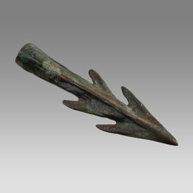 Ancient Celtic Bronze Spear Head c.2nd century BC.