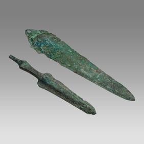 Ancient Luristan Bronze Spear Heads c.1000 BC. (2).