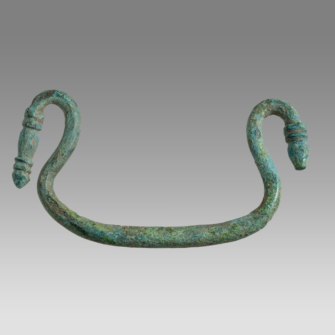 Ancient Roman Bronze Handle c.2nd-3rd century AD. (1 of 2)