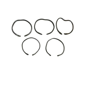 Lot of 5 Ancient Roman Silver Snake Bracelets c.2nd century AD.