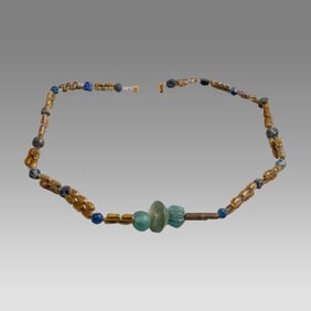 Ancient Roman Glass Bead Necklace c.2nd-4th century AD.