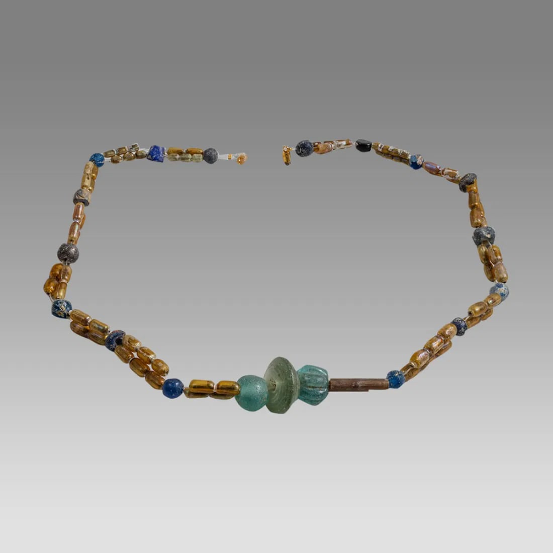 Ancient Roman Glass Bead Necklace c.2nd-4th century AD. (1 of 1)