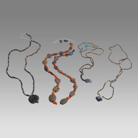 Ancient Roman Lapis Lazuli and Gold Bead Necklaces c.2nd-4th century AD (4).