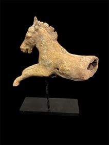 Ancient Magna Graecia, Greek Canosan, Terracotta Horse ca. 4th-3rd century BC.