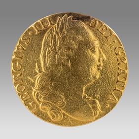 Great Britain 1776 King George III; Gold Guinea; American Independence Date.