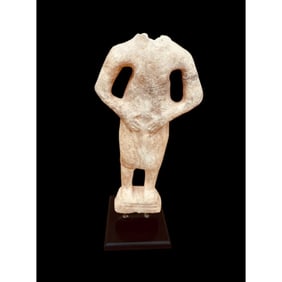 Ancient Roman Marble Headless Figure Of A Man c.2nd-4th century AD.