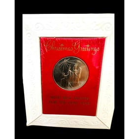 Christmas Medallion minted by Franklin mint in 1966.