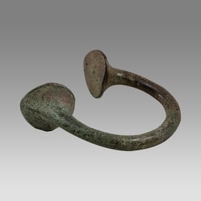 West African Manilla Currency Slave "Bracelets" Antique Brass Copper Iron 1600's to 1800's.