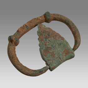 Ancient Roman Bronze Belt Buckle c.2nd century AD.