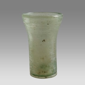 Ancient Roman Glass Beaker, Wine Cup c.2nd century AD.