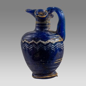 Ancient Greek Core-formed Glass Oinochoe Ca. 6th - 5th century B.C.