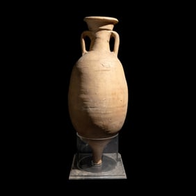 Ancient Roman Large Terracotta Export Wine Amphora Circa 1st-3rd Century A.D.