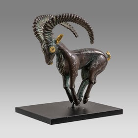 SCYTHIAN Silver and Gold IBEX FIGURE, Possibly Ancient? 6TH CENTURY B.C.