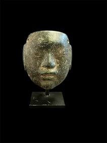 Pre Columbian, Colima Style stone Mask.