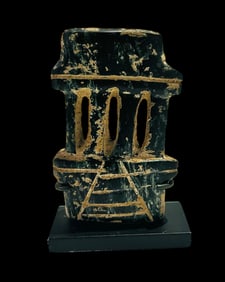 Pre Columbian, Mezcala Style Stone Temple Model.