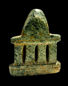 Pre Columbian, Mezcala Style Stone Temple Model.