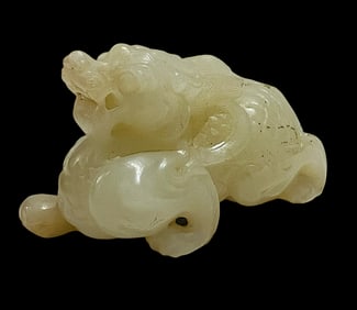 Chinese, Jade carving Dragon.