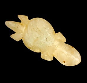 Chinese, Rock Crystal Crocodile.