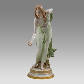 Meissen, Germany. Porcelain Figure. Marked.