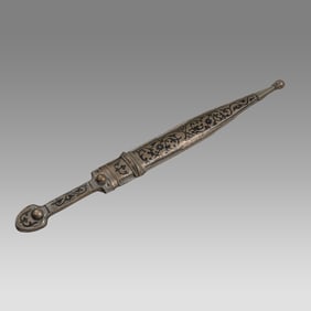 Caucasian, Cossack Silver Dagger Kinjal Kama Kindjal Knife Qama Sword.