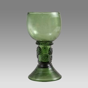 England 1810-1820s, Green Wine Roemer Glass.