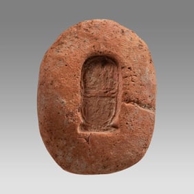 Ancient Egyptian Terracotta Mold With Ramses Cartouche Amarna c. 1353-1336 BCE.