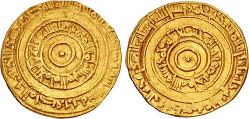 Egypt Gold Dinar 365-386 AH Fatimids. al-'Aziz billah. AH 365-386 / AD 975-996.