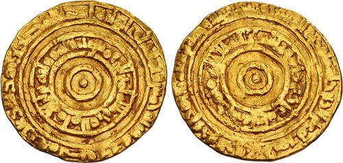 Egypt Gold Dinar 365-386 AH Fatimids. al-'Aziz billah. AH 365-386 / AD 975-996. AV Dinar (20.5mm,